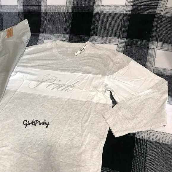 victoria secret PINK leggings OUTFIT WITH CAMPUS LONG SLEEVE TEE SIZES L-XXL - Picture 6 of 12